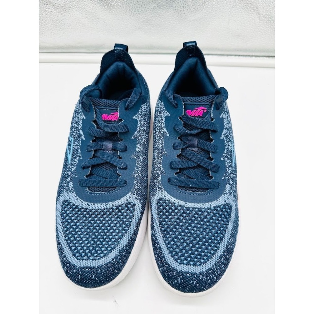 Avia Running Shoes Blue Knit Sneakers US 9 EU 40.5 Lightweight Comfort